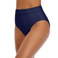 thumbnail image 6 of MNCEKFOD Swim Bottoms for Women High Waisted Bikini Bottoms High Cut Swim Shorts Full Coverage Swim Shorts Bathing Suit Bottom Dark Blue L, 6 of 9