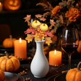thumbnail image 2 of Fall Stems, 18.9X8.27 inch Faux Maple Leaf Stem, Artificial Fall Pumpkin Pick, Orange Berry & White Berry Sprig, Autumn Floral Spray, Vase Arrangement Filler, Farmhouse Thanksgiving Home Decor, 2 of 4