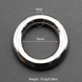 thumbnail image 1 of Smooth Hinged Stainless Steel Segment Hoop Ring 00G Large Size Septum Clicker BCR PA Piercing Nose Ring Ear Stretcher Weights, 1 of 6