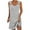 Gray, variant on Mini Dresses for Women 2024 Plus Size Comfort Printed Sleeveless V-Neck Dress