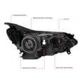 thumbnail image 3 of DNA Motoring For 18-21 Chevy Equinox LED DRL Black Clear Corner Projector Headlight Lamps Pair, 3 of 8