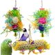 thumbnail image 1 of ER Paquete de 3 juguetes para pájaros, juguetes para masticar, decoración de jaula para mascotas con campana para periquitos, cacatúas, estorninos, guacamayos y otros animales pequeños. Excelente Rendimiento, 1 of 5