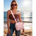 thumbnail image 3 of Pastel Lunch Box Women | Insulated Waterproof Leakproof Lunch Bag Cooler | Adjustable Strap | BPA-Free, 3 of 8