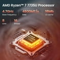 thumbnail image 5 of HP Probook 465 G11 Laptop 16" FHD WUXGA IPS Notebook, AMD Ryzen 7 7735U, 16GB RAM, 512GB SSD, AMD Radeon Graphics, Copilot AI, Wi-Fi, Windows 11 Pro, 5 of 5