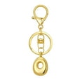 thumbnail image 1 of Hearth & Gear Custom Letter Keychain Key Ring For Initial Charm With Sturdy Metal Loop And Easy To Find Design For And Luggage, 1 of 5