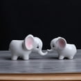 thumbnail image 2 of 2PCS Elephant Plant Window Boxes Cute Elephant Flower Pot/Modern White Ceramic Succulent Planter Pots/Tiny Flower Plant Containers Animal Decor, 2 of 8