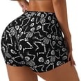 thumbnail image 1 of Fotbe Skeletons Dancing Shorts Sin Costuras – Shorts Deportivos de Cintura Alta para Mujer, Elásticos para Gimnasio, Yoga, Running o Ciclismo-XX-Large, 1 of 8