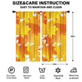 thumbnail image 2 of Fall Leaves and Pumpkins Rustic Autumn Kitchen Curtains Set of 2 Tier,42x84in Kitchen Curtains Fall Holiday Long Curtain, 2 of 5