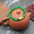 thumbnail image 1 of Pulsera de cuentas chinas Pixiu, pulsera de la suerte y la riqueza, ideal como regalo para hombres, mujeres y parejas, color verde., 1 of 5