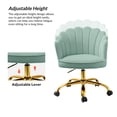 thumbnail image 5 of Makeup Vanity Chair Velvet Upholstered Office Task Desk Chairs Swivel Adjustable Sage, 5 of 11