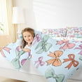 thumbnail image 5 of Homewish Cute Cartoon Bowtie Full Size Comforter Sets,Kawaii Bow Ribbon Bedding Comforter Set,Watercolor Bowknot Bedding Sets For Girls Kids,Super Cozy Room Decor Reversible,3pcs, 5 of 9