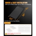 thumbnail image 6 of 36" x 24" Shed Ramp for Riding Mower, 750Lbs Capacity Load ATV Anti-Slip Punch Plate Ramp Black 1PC, 6 of 9