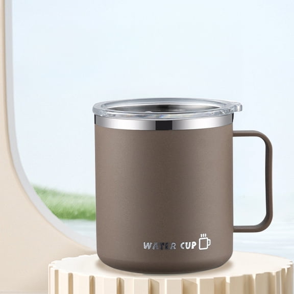 NIUBWJL 13oz Insulated Coffee Mug Cup with Handle, Stainless Steel Travel Coffee Mug with Flip Lid, Double Wall Vacuum Coffee Tumbler