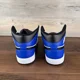 thumbnail image 5 of A i r-Jor-dan 1 Mid Game Royal Mens Size 13 Black White DQ8426 402, 5 of 6