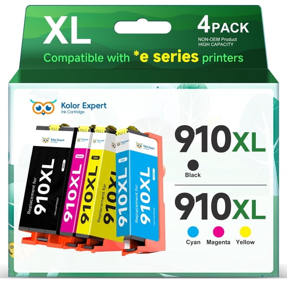 Cartuchos de tinta Kolor Expert 910XL de repuesto para HP 910XL