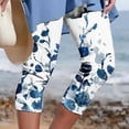 thumbnail image 3 of Owordtank Womens Casual Summer Print Trouser Elastic Pants, 3 of 5