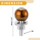 thumbnail image 4 of Tapa de tornillos de matrícula M6 universal para motocicleta Unique Bargains de 40 mm, kit de tornos de matrícula antirrobo de aleación de aluminio naranja 4Pcs, 4 of 6