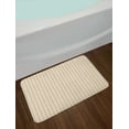 thumbnail image 2 of Vintage Bath Mat, Blue and White Vertical Stripes on Orange Background Geometric Pattern, Non-Slip Plush Mat Bathroom Kitchen Laundry Room Decor, 29.5 X 17.5 Inches, Orange White Cadet Blue, Ambesonne, 2 of 2