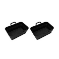 thumbnail image 1 of 2 Pcs Silicone Liners for Ninja Dual AF400UK & Tower T17088, Foldable Silicone Basket Inserts, 1 of 5