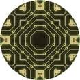 thumbnail image 1 of Ahgly Tapis d'Intérieur Lavable en Machine Carré Transitionnel Gris Minuit, 3 Pieds Carré, 1 of 7