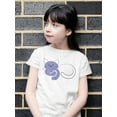 thumbnail image 2 of Very Peri Lazy Cat Art T-Shirt Juniors -Image by Shutterstock,  Medium, 2 of 4