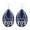 Blue, variant on Morocco Teardrop Wood Statement Earrings Ethnic Solid Floral Wooden Jewelry Gift