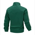 thumbnail image 3 of Dagegui Mens Hiking Jackets Stand Collar Windbreaker Softshell Jacket Fall Windproof Zip Up Coat with Pockets Green L, 3 of 4