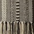 thumbnail image 3 of Dark Brown Braided Stripe Throw, 3 of 3