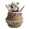 thumbnail image 2 of FNGZ Flower Pots Clearance Seagrass Wicker Basket Flower Pot Folding Basket Storage Basket Decoration, 2 of 5