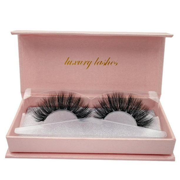 1 Par de Negras Pestañas Gruesas 3d Pestañas Hecho Pestaña para Mujer Maquillaje