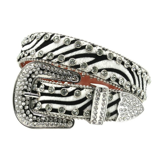 Crystal Studded Belt for Women Elegant PU Belt All Matching Western Belt Shimmering Rhinestones Belt Unisex Waistband