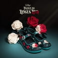 thumbnail image 7 of Hot Chocolate Design Women’s Vegan Mary Jane Flats with Adjustable Strap – Paint the Roses Red, 7 of 7