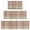 Multi Color Plaid, variant on Green Black Checkerboard Checkered Pattern Kitchen Rugs Sets Of 3,Kitchen Runner Rugs Non Skid Washable,Decorative Kitchen Floor Mats for Kitchen,Sink,Laundry,17"x30"+ 17"x47" + 17"x59"
