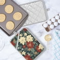 thumbnail image 5 of Yayeee Pot Holders Kitchen Heat Resistant with Pocket 7"x9.8" Cotton Oven Cooking Hot Pads, Christmas Blooms, 5 of 7