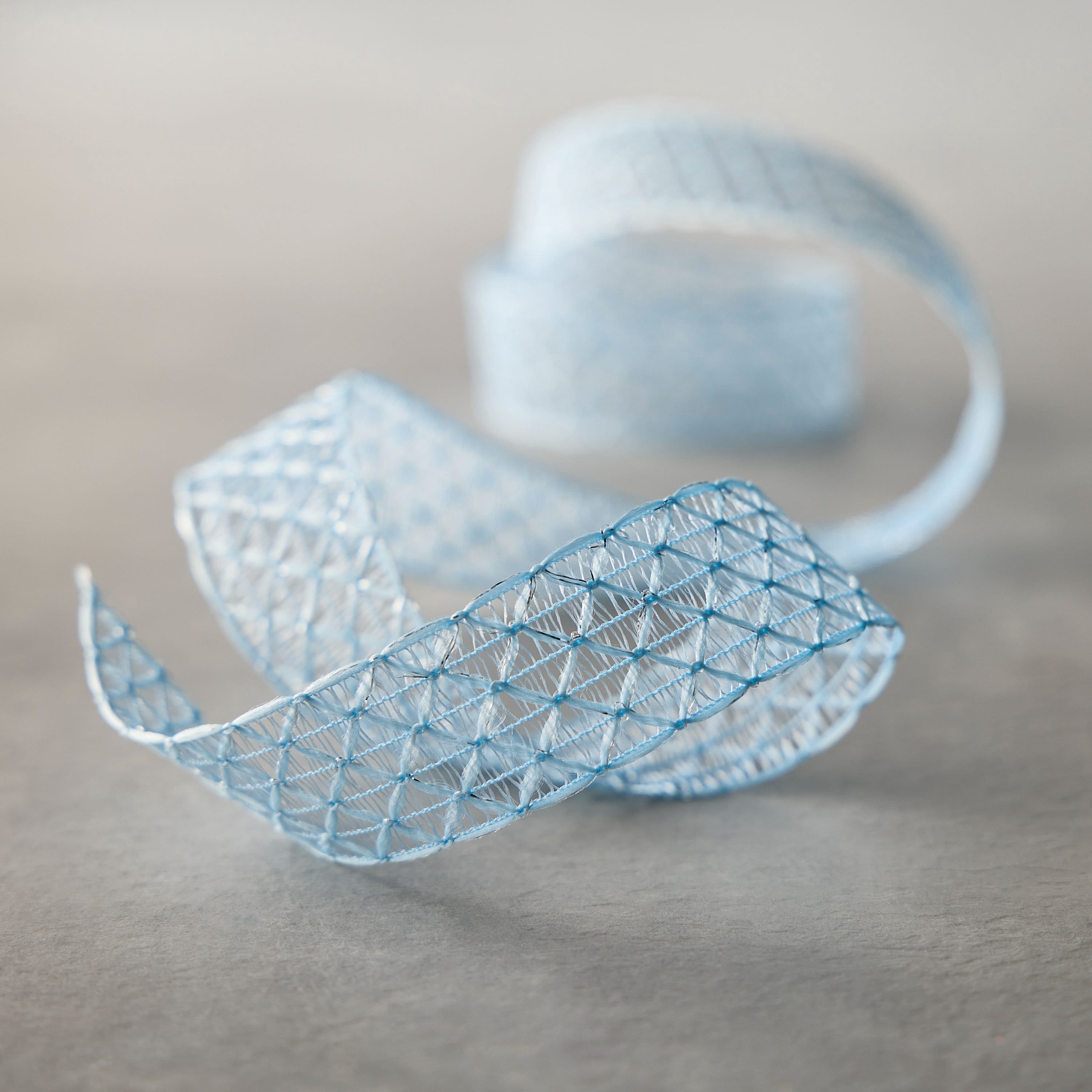 Celebrate It Blue Hook Weave Ribbon, 1" x 3yd. , 12 Pack