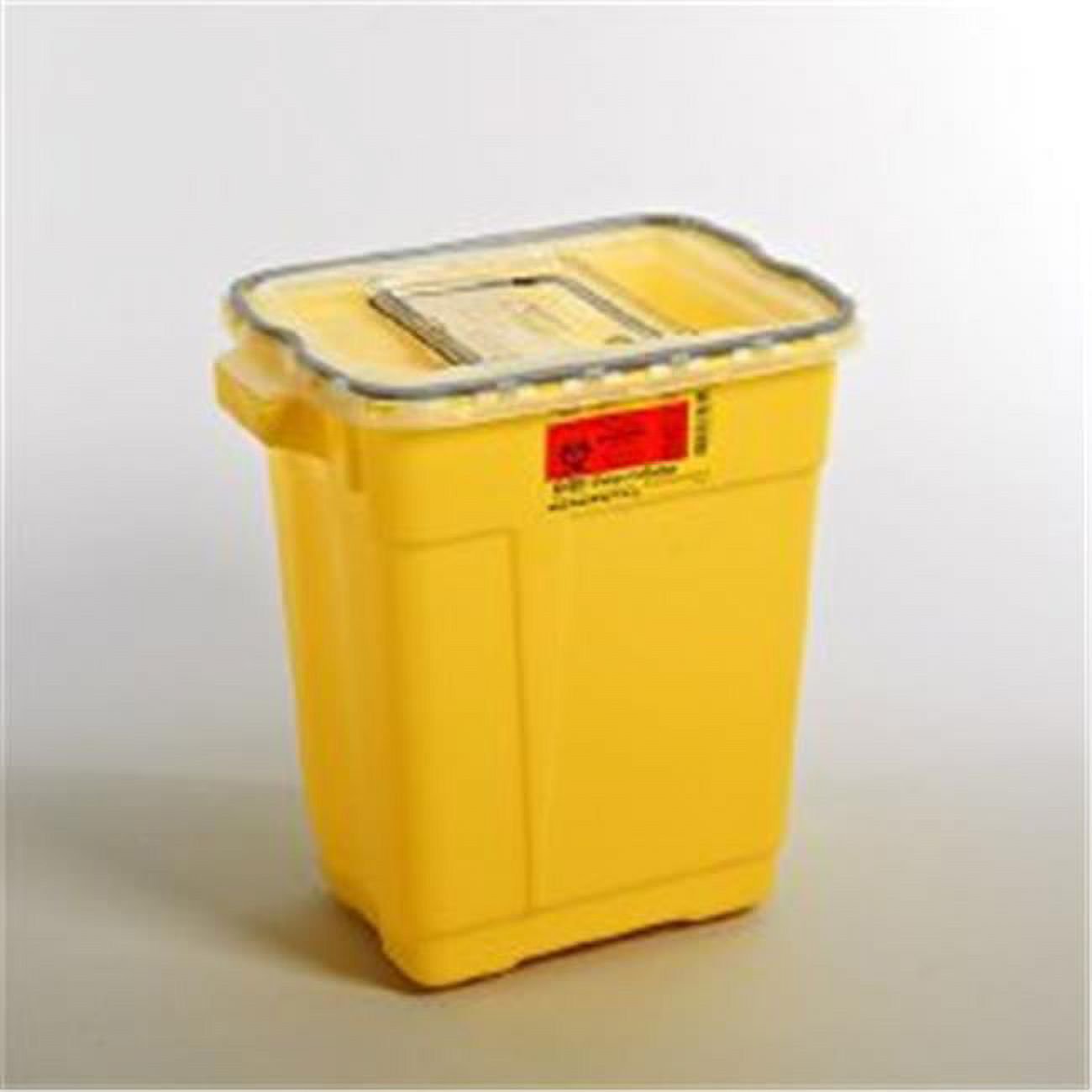 Chemotherapy Sharps Container, Plastic, Yellow, 8/Case (452911_CS)