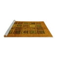 thumbnail image 2 of Ahgly Company Machine Washable Indoor Rectangle Abstract Yellow Modern Area Rugs, 6' x 9', 2 of 4