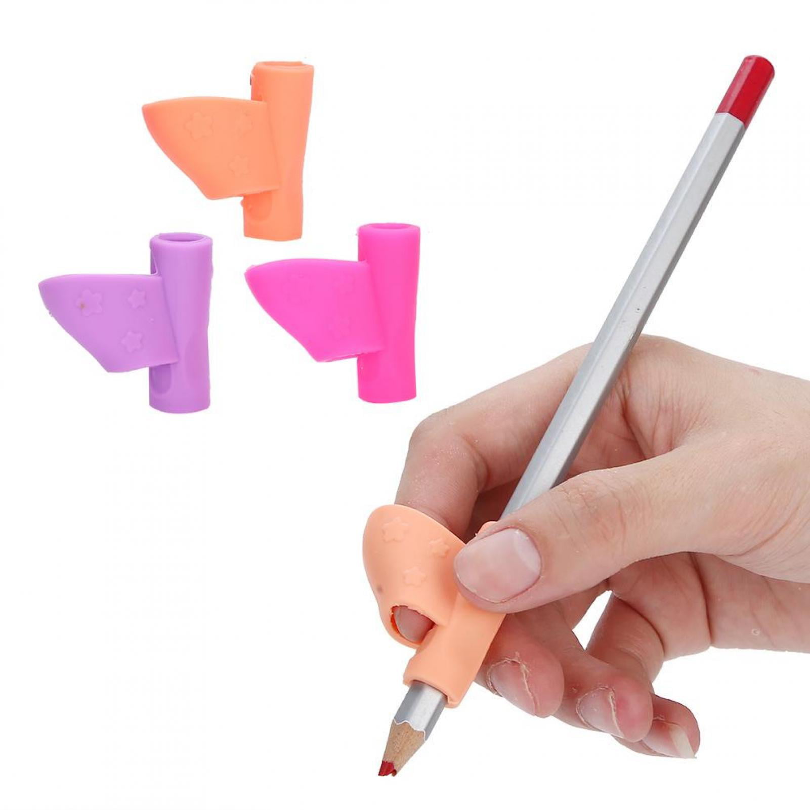 Silicone Pencil Grips Holder Ergonomic Pen Grippers Writing Aid For Kids Student 