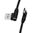 thumbnail image 1 of Cable de datos de doble codo con tejido de aluminio tejido y carcasa de cable de carga adecuado para teléfonos móviles Android Apple tipo C cable de carga rápida, 1 of 3