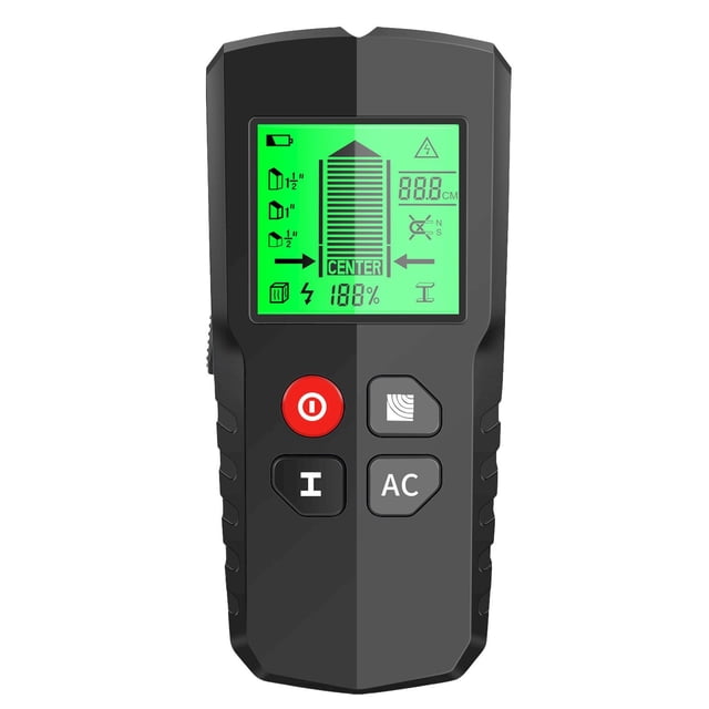 CHENMEI Stud Finder Wall Scanner 5 In 1 Multipurpose Electronic Stud Sensor with LCD Display Wire Detector Wall Wood Metal Stud Detector Portable Edge Center Beam Finder for Wood Metal Wal