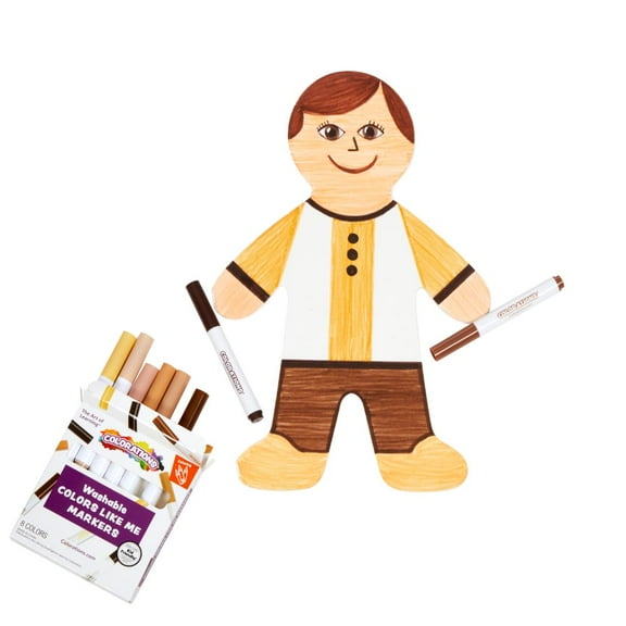 Colorations Colors Like Me People Shapes and Markers