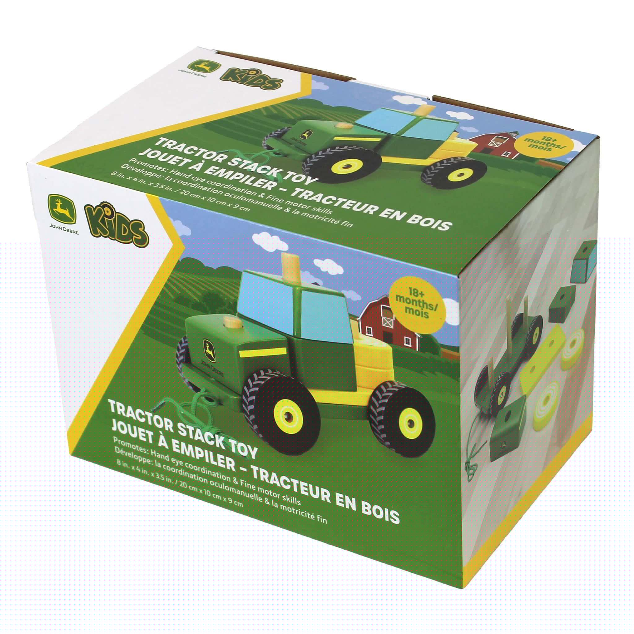 thumbnail image 3 of John Deere Wooden Tractor Stack Toy 97155, 3 of 3