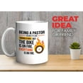 thumbnail image 2 of Dataset Bike on Fire Mug White 11oz - Pastor Like Bike on Fire - Pastor Job Occupation Bestie Graduation Coworker Birthday Funny Sarcasm, 2 of 7