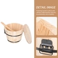 thumbnail image 3 of CIMAXIC Wooden Storage Bucket for Rice Made of Synthetic Material with Smooth Surface and Handle Assorted Color,7.09"X7.09"X5.91", 3 of 5