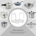 thumbnail image 3 of Heavy-Duty Stainless Steel Trivet, Tall Steamer Rack for 6 Qt/8 Qt Instant Pot, Easy Lift Handles Included (1 Pack), 3 of 5