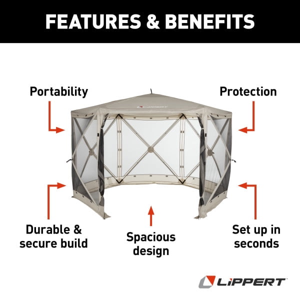 Lippert Picnic Popup Gazebo - 12' x 12'- 2021123289