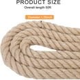 thumbnail image 5 of Jute Rope,1 1/4 inch x 50 F Natural Twisted Manila Heavy Duty Hemp Ropes for Crafts,Swing for Tree,Gardening, Bundling, Hammock, Nautical, Tug of War, Railings, Home Decorating, 5 of 10