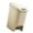 10L-Cream White, variant on Convenient 8L 10L 15L Waste Recycling Bin with Foot Pedal Press Mechanism Paper Basket Box for Household Use