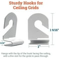 thumbnail image 3 of Picture Hang Solutions - 15-lb Capacity Drop Ceiling Hooks (100 pieces per pack), 3 of 7