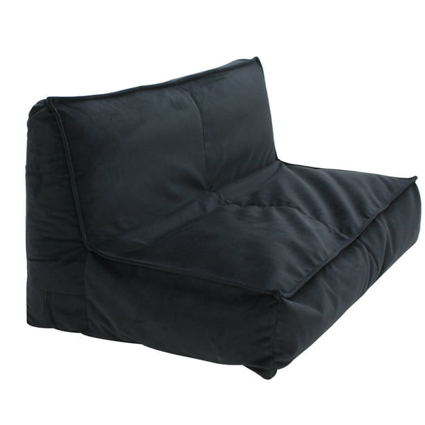 Amazon Com Urban Shop Mainstays Adult Faux Fur Saucer Chair 1 Black Home Kitchen